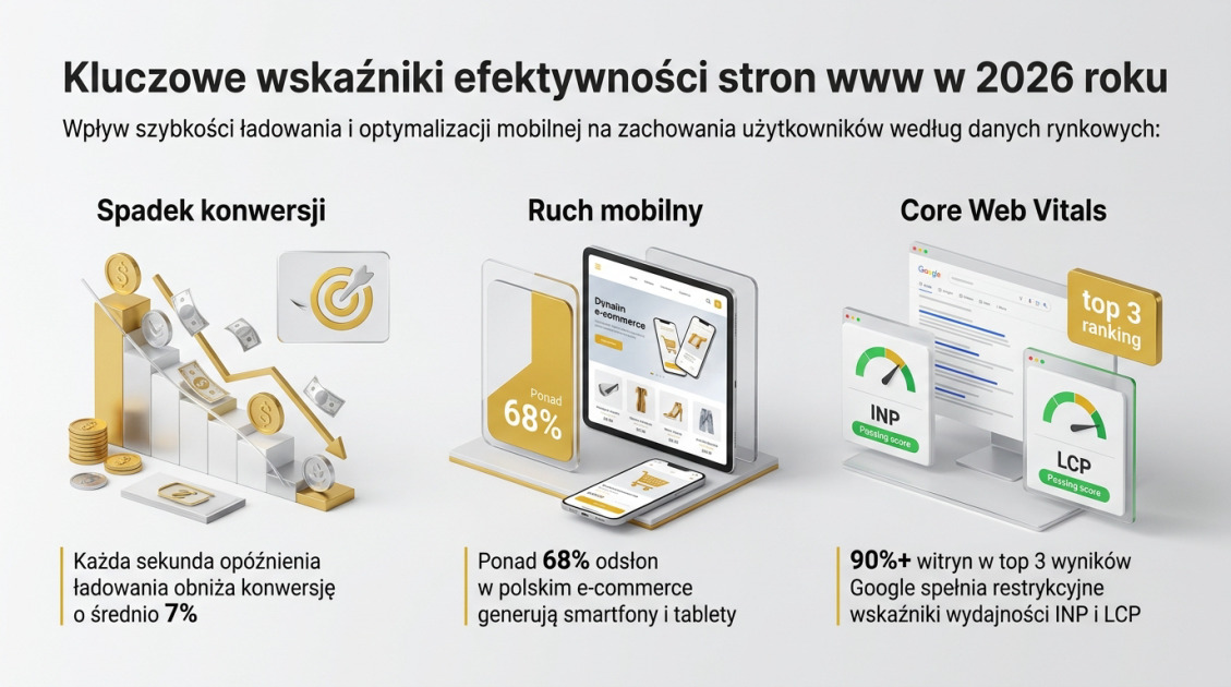 Kluczowe wskaźniki efektywności stron www w 2026 roku