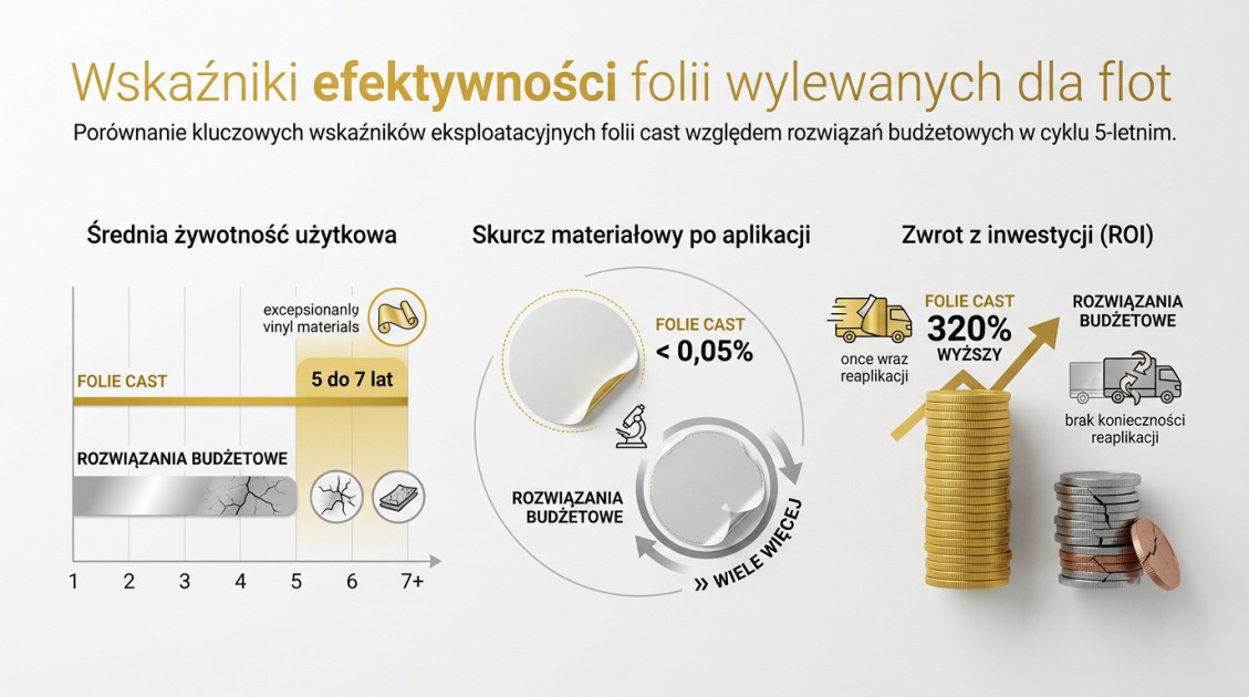 Wskaźniki efektywności folii wylewanych dla flot