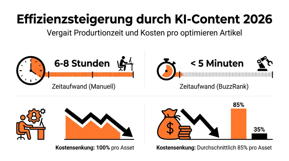 Effizienzsteigerung durch KI-Content 2026