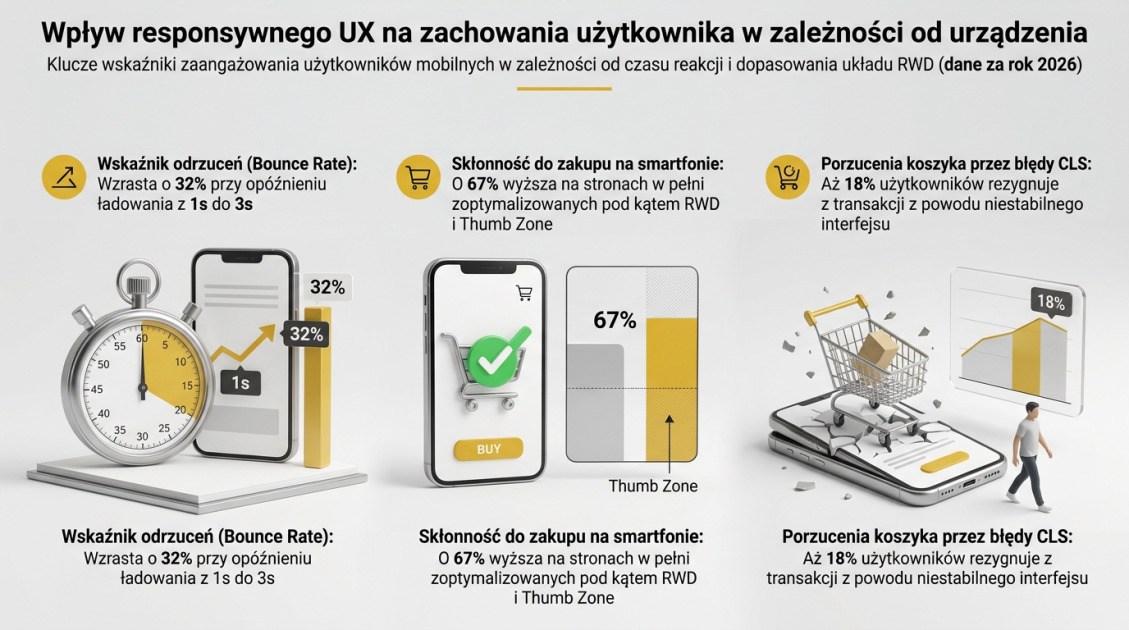 Wpływ responsywnego UX na zachowania użytkownika w zależności od urządzenia