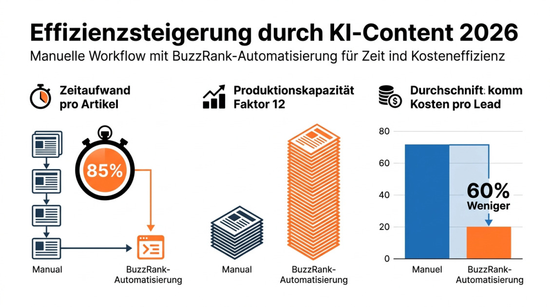 Effizienzsteigerung durch KI-Content 2026