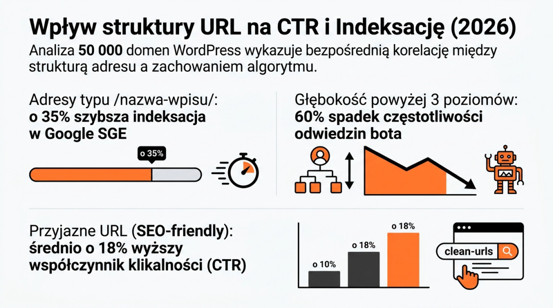 Wpływ struktury URL na CTR i Indeksację (2026)