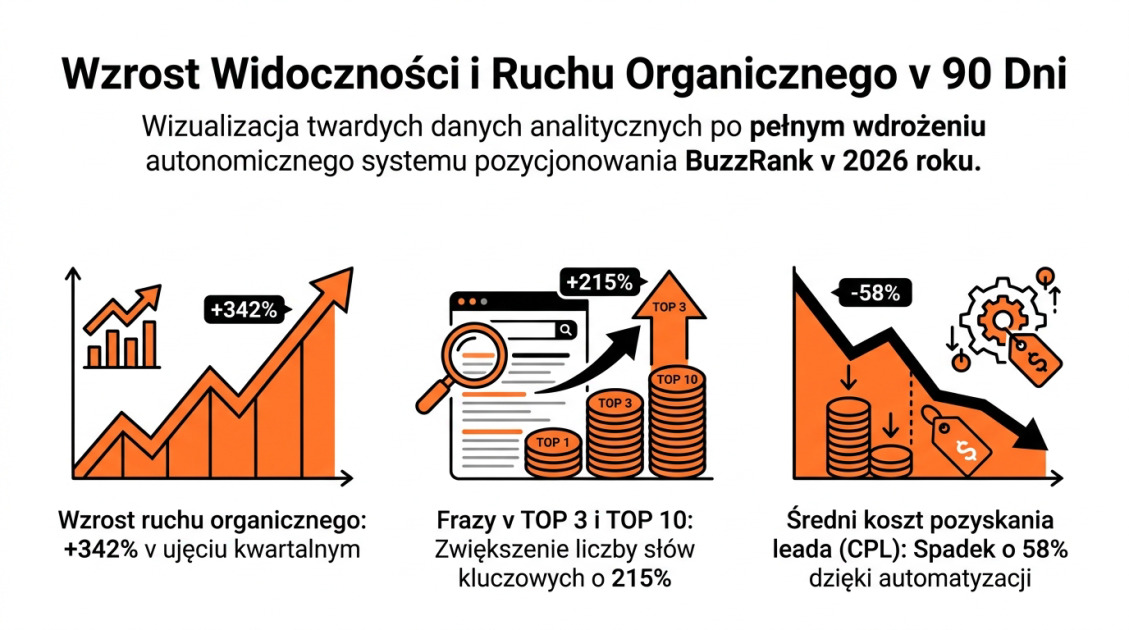 Wzrost Widoczności i Ruchu Organicznego v 90 Dni