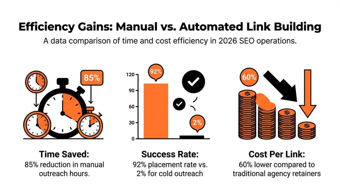 Efficiency Gains: Manual vs. Automated Link Building