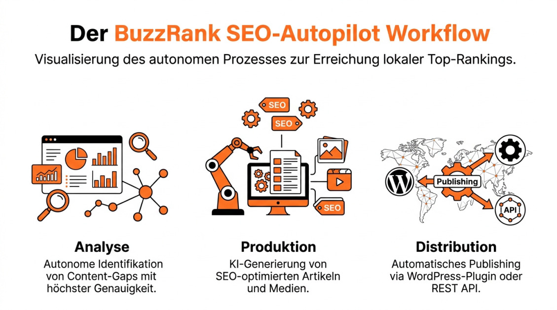 Der BuzzRank SEO-Autopilot Workflow