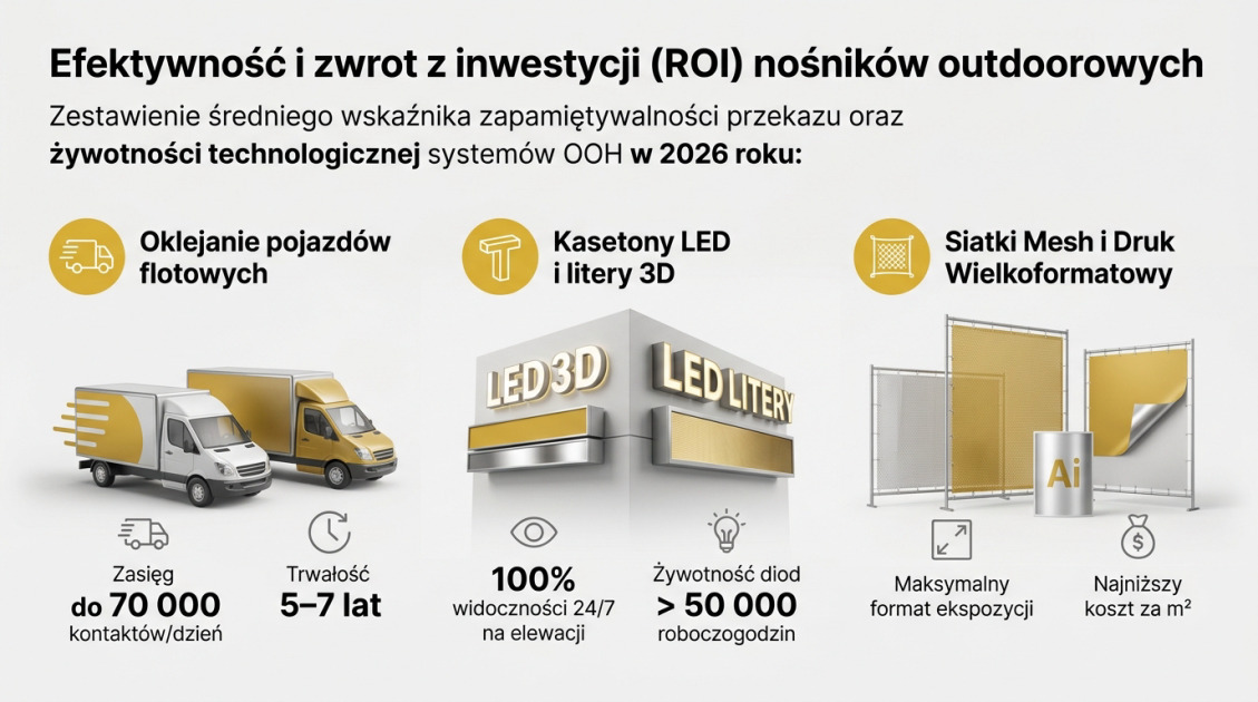 Efektywność i zwrot z inwestycji (ROI) nośników outdoorowych