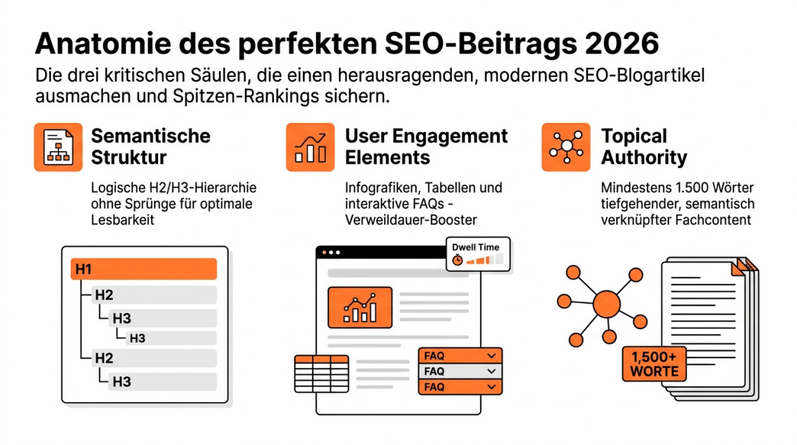 Anatomie des perfekten SEO-Beitrags 2026