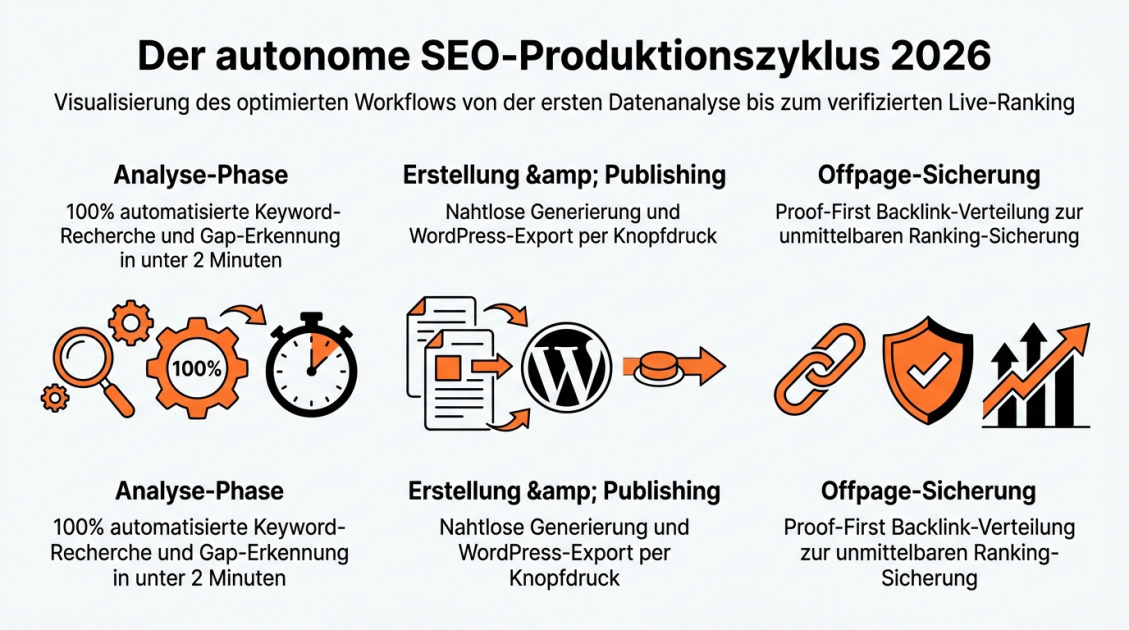 Der autonome SEO-Produktionszyklus 2026