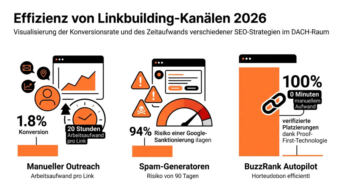 Effizienz von Linkbuilding-Kanälen 2026