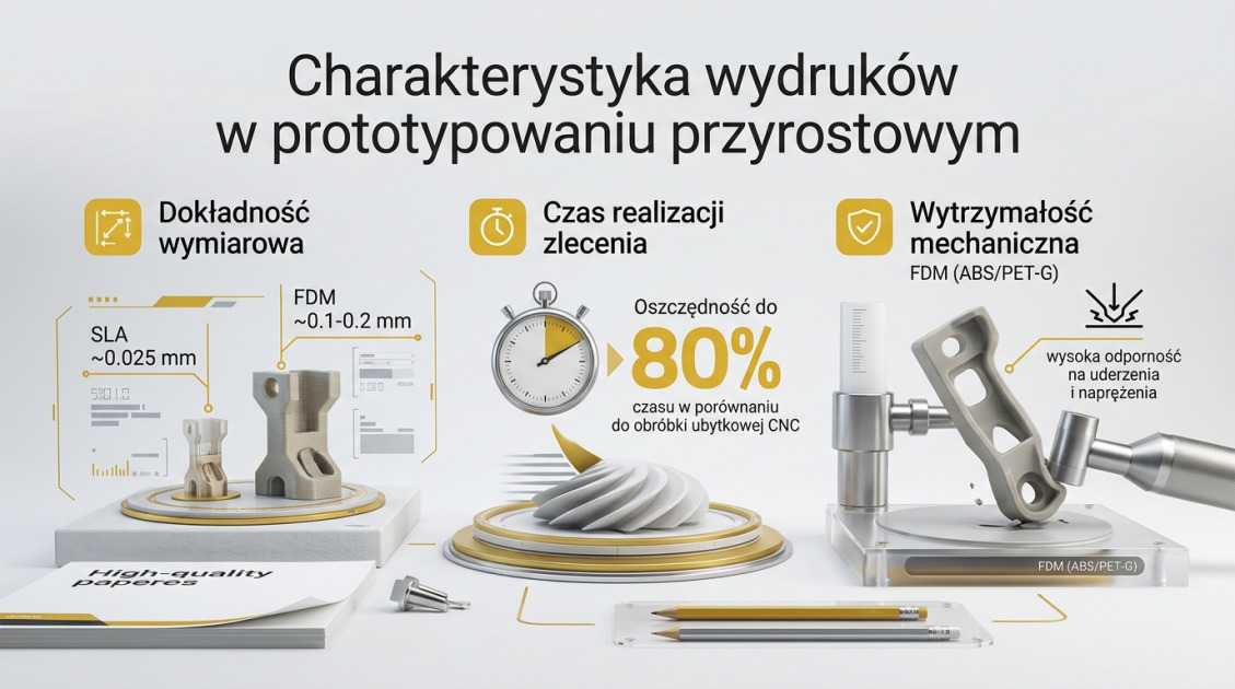 Charakterystyka wydruków w prototypowaniu przyrostowym