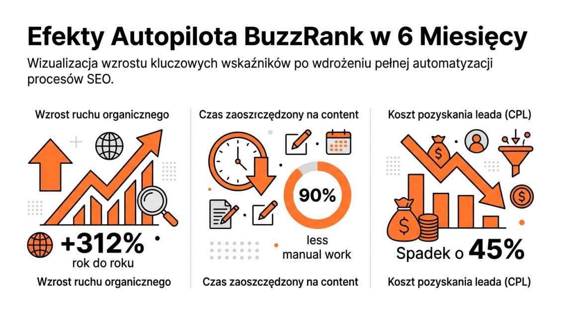 Efekty Autopilota BuzzRank w 6 Miesięcy