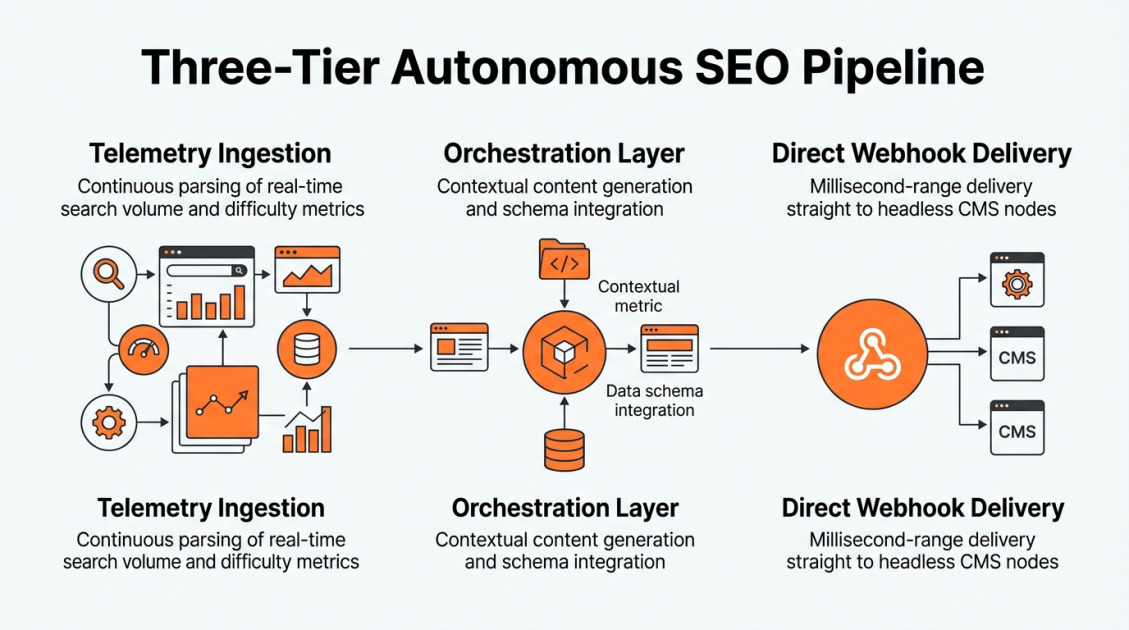 Three-Tier Autonomous SEO Pipeline