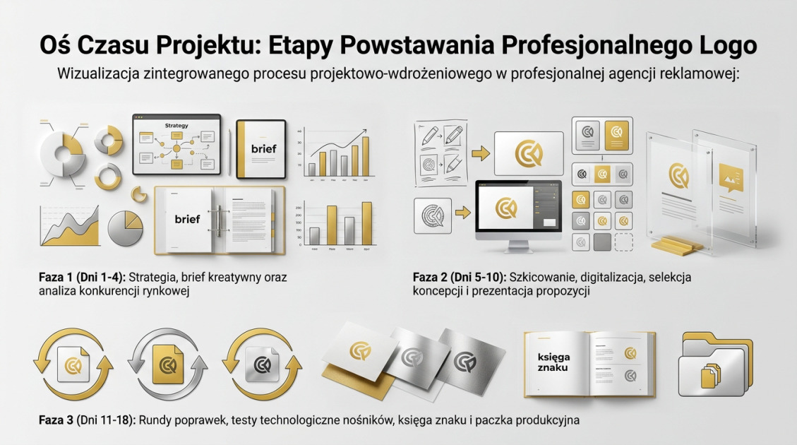 Oś Czasu Projektu: Etapy Powstawania Profesjonalnego Logo