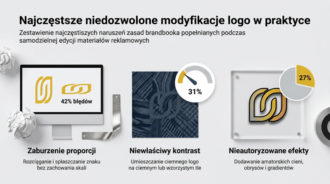 Najczęstsze niedozwolone modyfikacje logo w praktyce