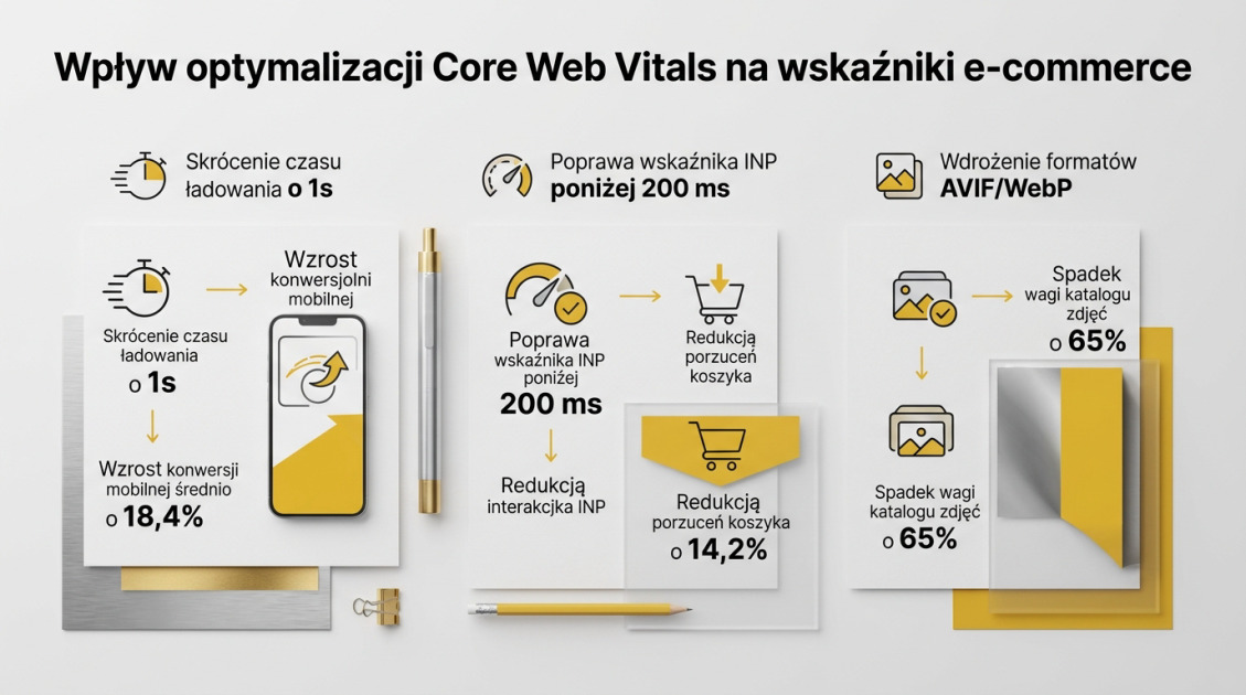 Wpływ optymalizacji Core Web Vitals na wskaźniki e-commerce